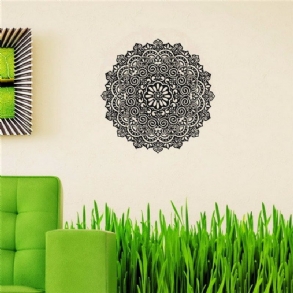 59x59cm Kivehető Mandala Virágos Falmatricák Vinyl Mintás Pvc Falimatricák