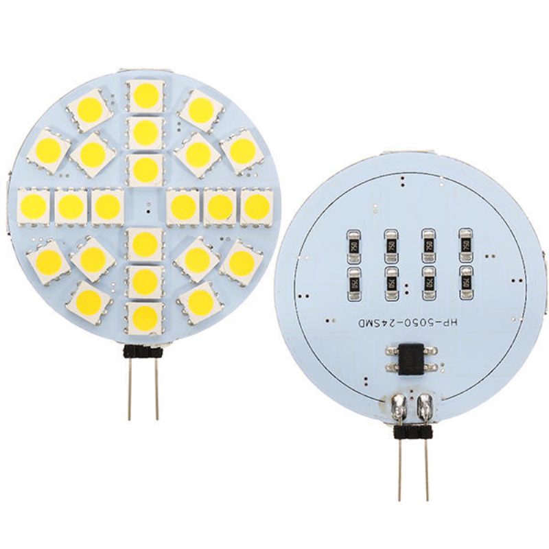 G4 3w Szabályozható Smd5050 24led Meleg Fehér Tiszta Izzó Dc12v