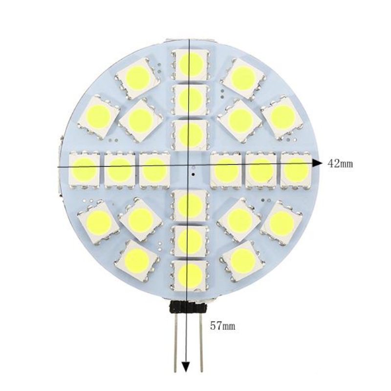 G4 3w Szabályozható Smd5050 24led Meleg Fehér Tiszta Izzó Dc12v