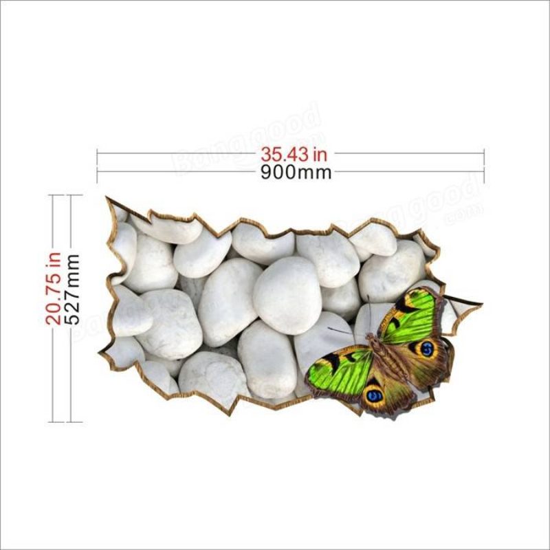 Stone Butterfly Pag Sticker 3d Asztali Matrica Fali Matricák Otthoni Asztal Asztaldísz Ajándék