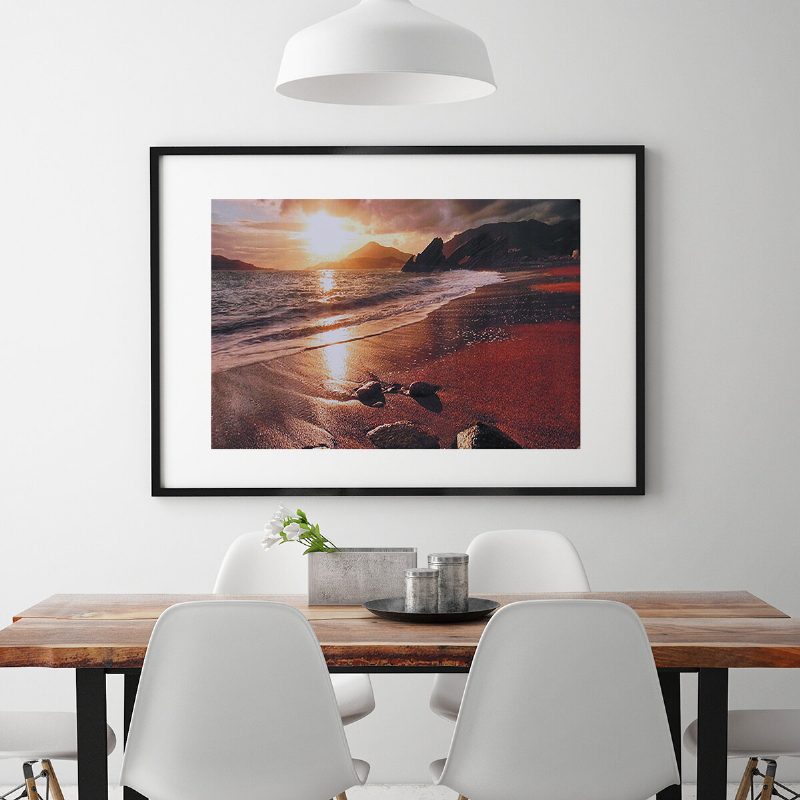 Sunset Beach Landscape Canvas Wall Art Picture Print Decor Keret Nélküli Vászon Otthoni Dekorációhoz