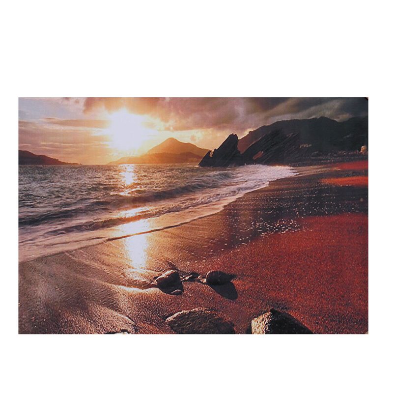 Sunset Beach Landscape Canvas Wall Art Picture Print Decor Keret Nélküli Vászon Otthoni Dekorációhoz